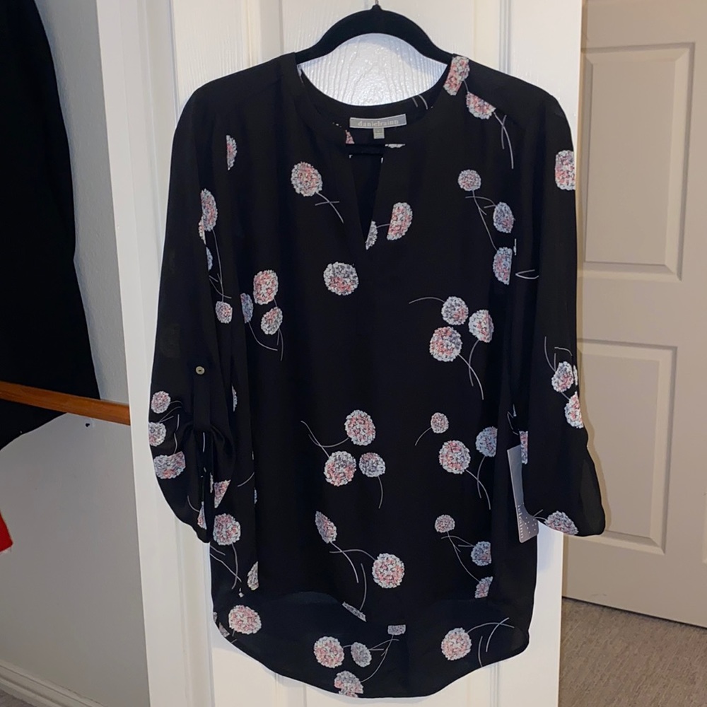 Koda split neck blouse
